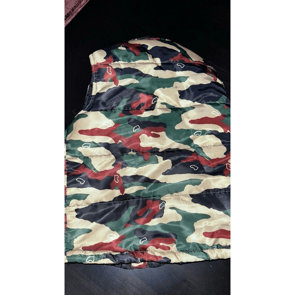 True fit Vest 2 T camo brown puff zip up